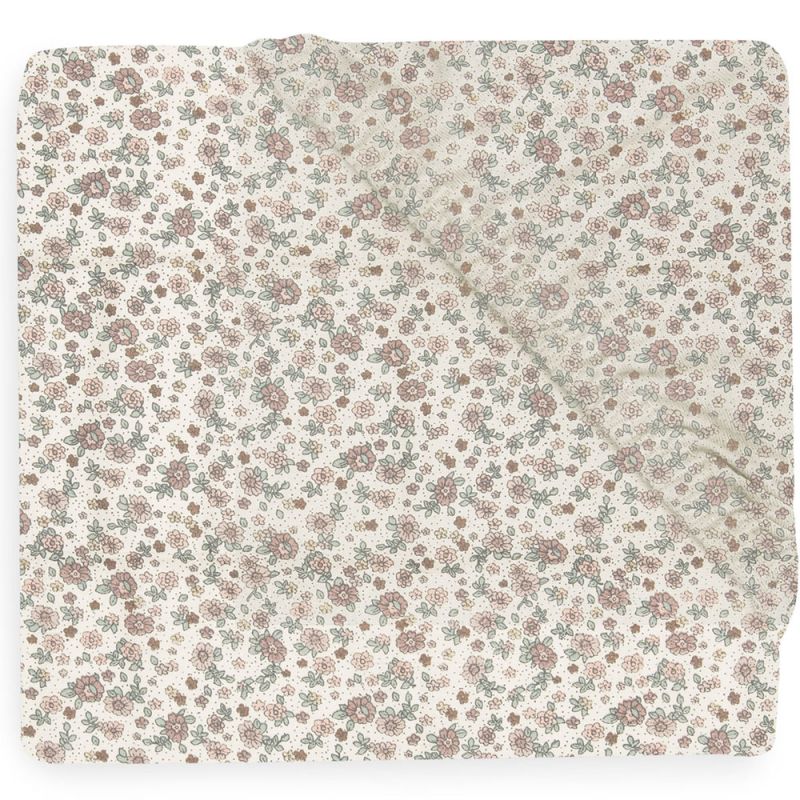 Drap housse en jersey Retro Flowers (40 x 80 cm) Jollein Produit 1 grande taille