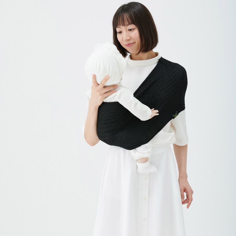 Porte bébé Easy Sling Wacotto noir intense (taille S) Lucky