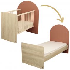 Lit bébé évolutif Arche Terracotta (60 x 120 cm) - Sauthon mobilier