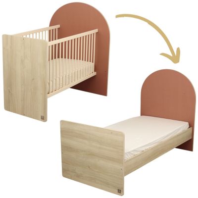 Lit bébé évolutif Arche Terracotta (60 x 120 cm) Sauthon mobilier