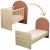 Variation Beige, rouge du produit Lit bébé évolutif Arche Terracotta (60 x 120 cm) de la marque Sauthon mobilier