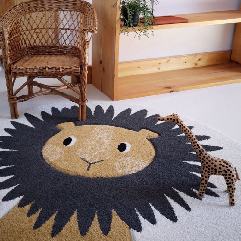 Tapis rond lion Jaggo (120 cm) Nattiot Produit 3