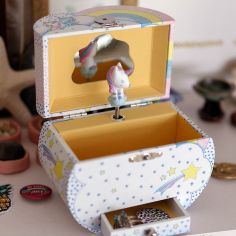 Boîte à bijoux musicale Rêves des licornes