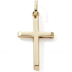 Pendentif Croix (or jaune 9 carats) - Baby bijoux