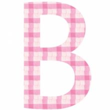 Lettre adhésive B My ABC pink by Anne Cresci  par Lilipinso