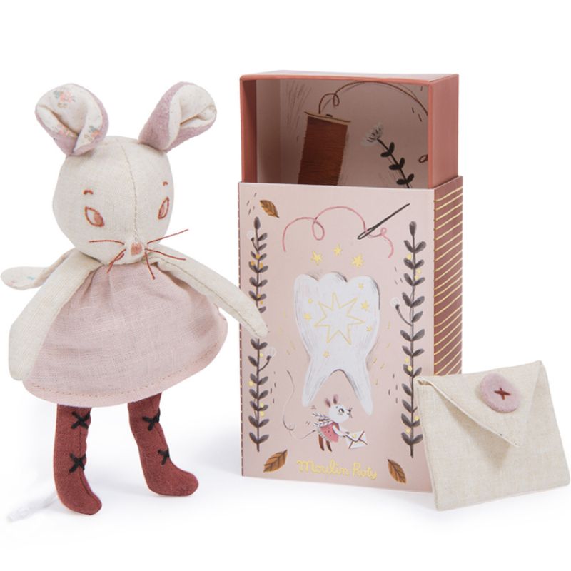 Coffret Souris dent de lait Après la pluie (17 cm) Moulin Roty
