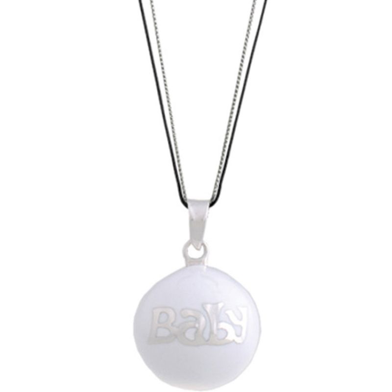 Bola sur cordon Baby Color blanc (argent 925°) Nativee
