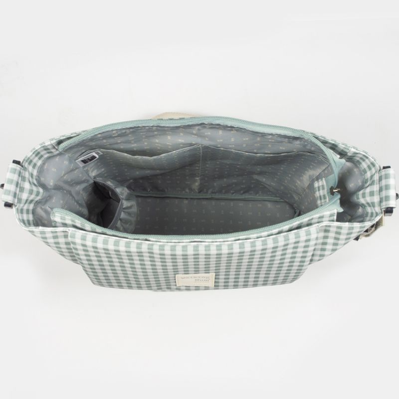 Sac à langer à bandoulière I Love Vichy vert Walking Mum Produit 2