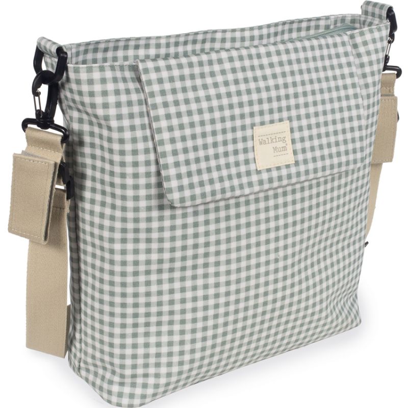 Sac à langer à bandoulière I Love Vichy vert Walking Mum Produit 3