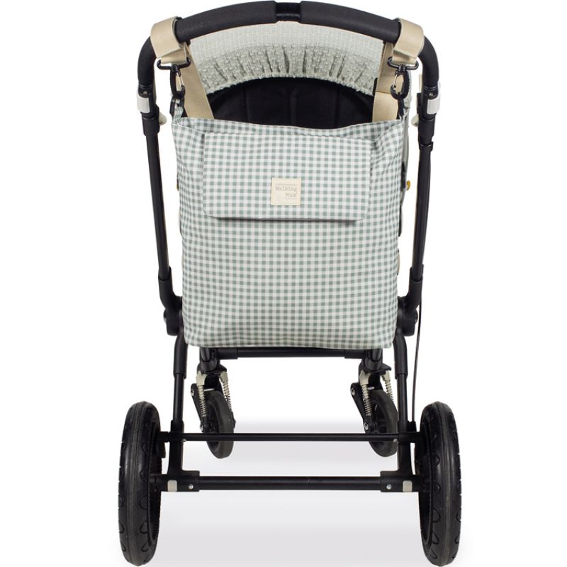 Sac à langer à bandoulière I Love Vichy vert Walking Mum Produit 5