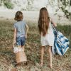 Sac à jouets 2 en 1 Noomad Outdoor Blue-Green Stripes Play&Go Ambiance 7