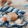 Sac à jouets de plage et tapis de jeux 2en1 Outdoor blue green stripes  par Play&Go