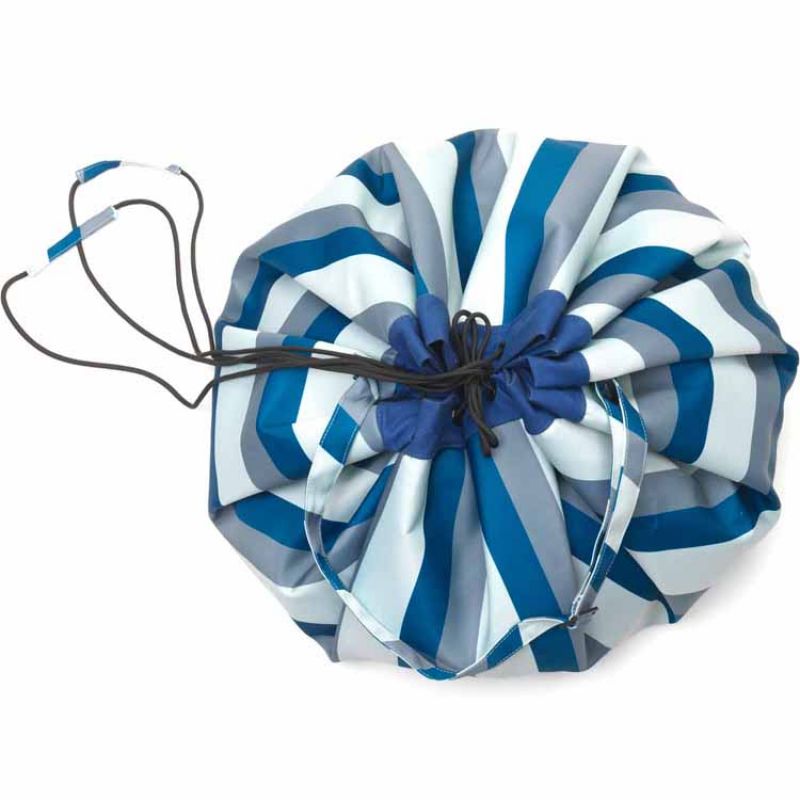 Sac à jouets 2 en 1 Noomad Outdoor Blue-Green Stripes Play&Go Produit 3
