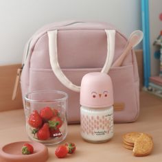 Sac repas isotherme rose poudré