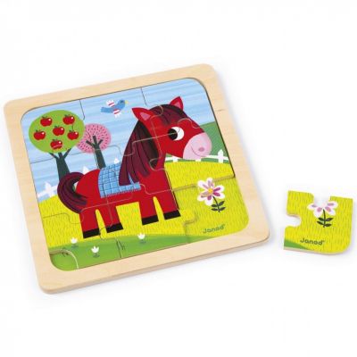 Puzzle cheval Tornado (9 pièces) Janod