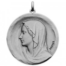 Médaille Vierge Régina (argent 925°)  par Becker