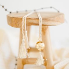 Bola de grossesse Mala cordon personnalisable (or jaune 18 carats) - Pleine Lune