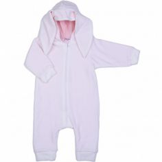 Combinaison en velours Lapin blanc (6-12 mois)