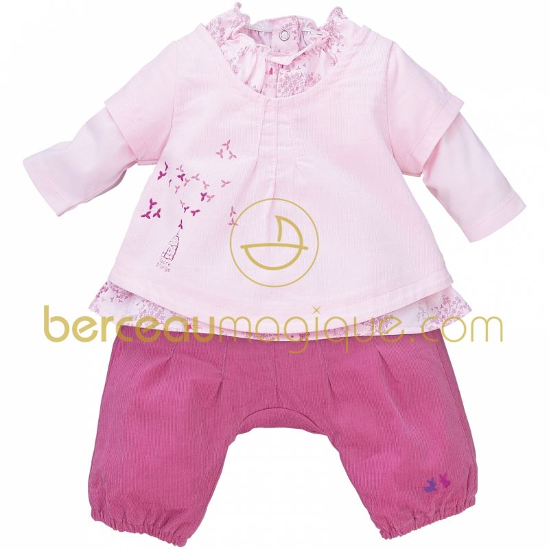 Ensemble tunique et pantalon Poésie (3 mois) Sucre d'orge