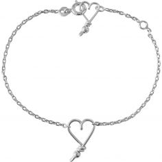Bracelet chaîne Mon petit cœur argent - Padam Padam