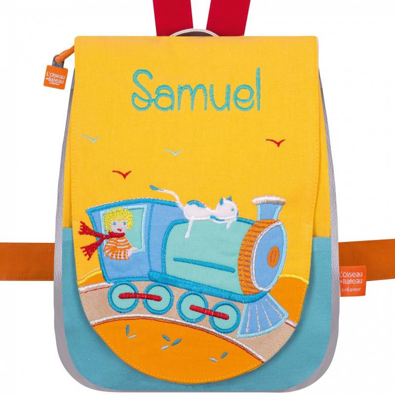 Sac à dos Locomotive (personnalisable) L'oiseau bateau