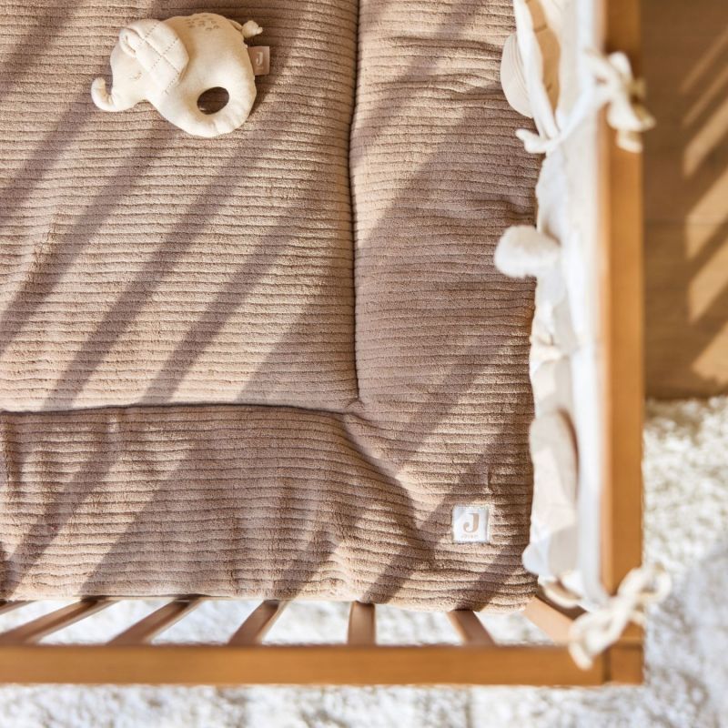 Tapis de jeu Cloudy Rib Milky Coffee (100 x 100 cm) Jollein Ambiance 2