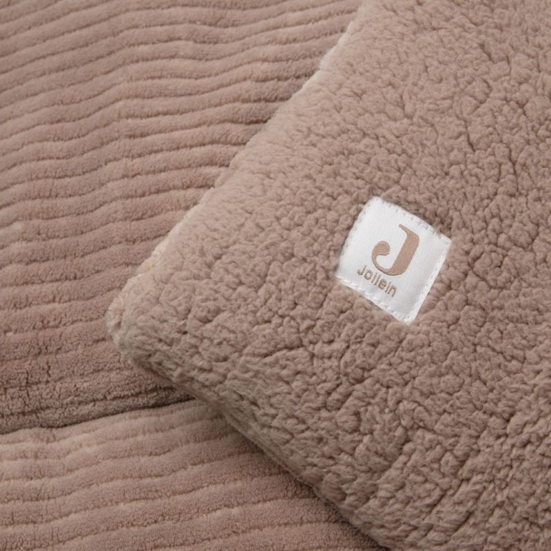 Tapis de jeu Cloudy Rib Milky Coffee (100 x 100 cm) Jollein Produit 4