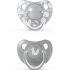 Lot de 2 sucettes physiologiques en latex renard gris (6-18 mois) - Suavinex