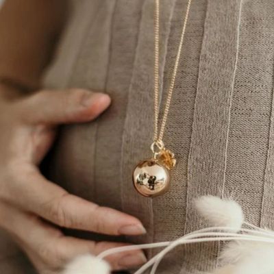 Bola de grossesse Gri-Gri Trèfle chaîne (or jaune 18 carats)