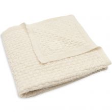 Couverture en tricot Weave Knit Merino wool Oatmeal (75 x 100 cm)  par Jollein