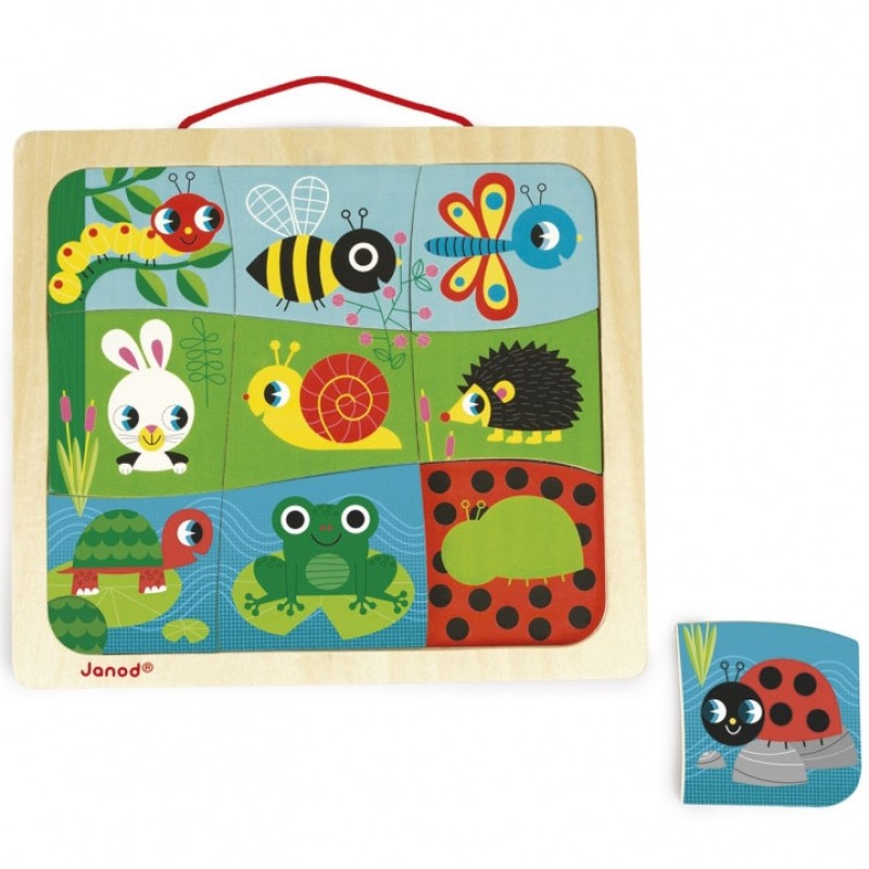 Puzzle magnétique Happy garden Janod