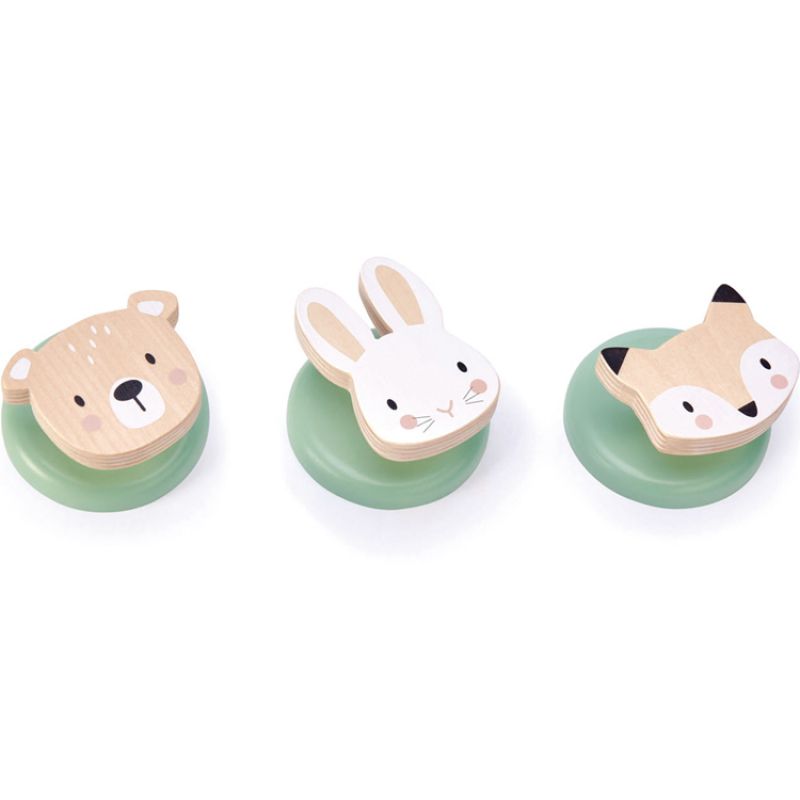 Lot de 3 patères animaux Tender Leaf