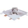 Doudou marionnette Triceratops Ops en veloudoux greige (27 cm) Noukie's Produit 2