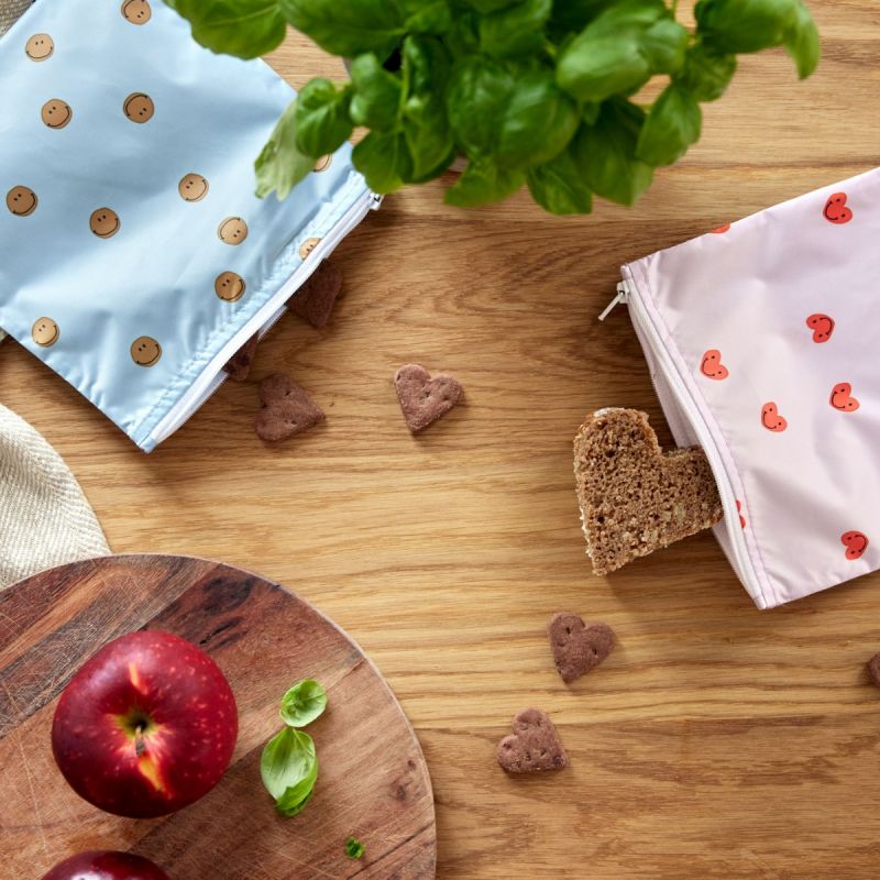 Lot de 2 pochettes pour Snack Happy Rascals Coeur (1 L) Lässig Ambiance 2