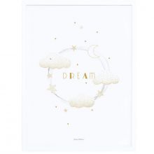 Affiche encadrée Stardust Sweet dreams doré (30 x 40 cm)  par Lilipinso