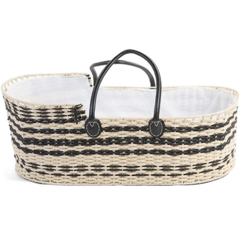 Couffin beige et noir avec matelas Childhome