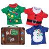 Lot de 3 pullovers Noël avec valise pour lutin farceur - The Elf on the Shelf