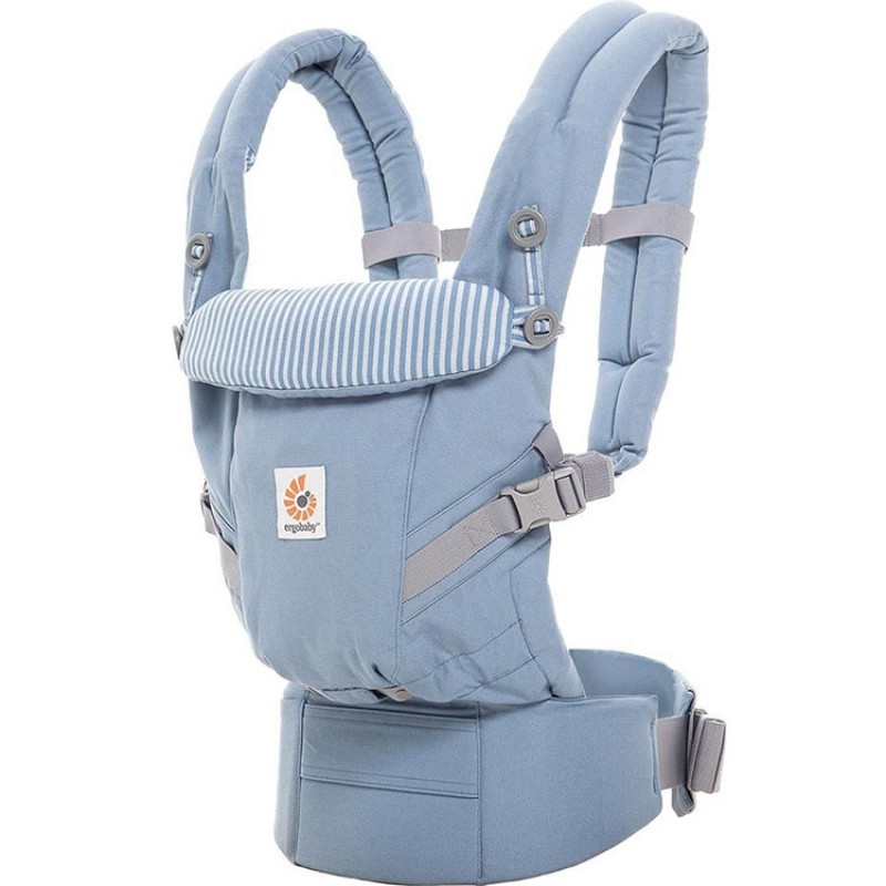 Porte-Bébé Adapt bleu clair et blanc Ergobaby
