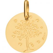 Médaille Arbre aux coeurs 16 mm personnalisable (or jaune 750°)  par Maison Augis