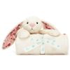Couverture bébé Lapin en fleurs Crème (70 cm) Jellycat Produit 3