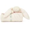 Couverture bébé Lapin en fleurs Crème (70 cm) Jellycat Produit 4