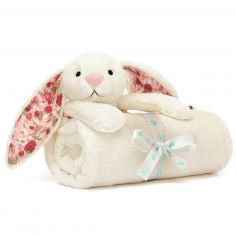 Couverture bébé Lapin en fleurs Crème (70 cm) - Jellycat