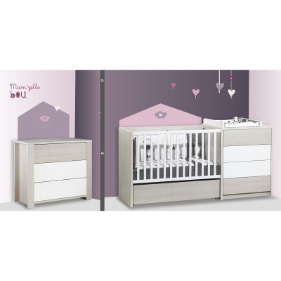 Stickers Home Mam'zelle Bou (100 x 70 cm) Sauthon Baby Déco