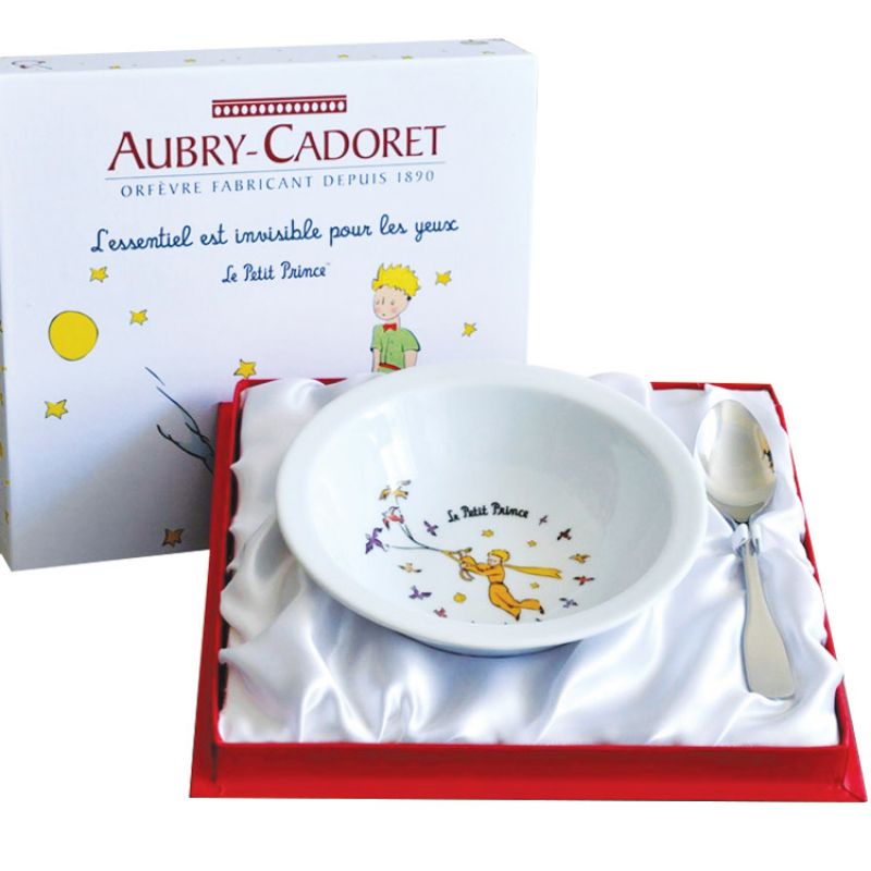 Coffret repas assiette + cuillère inox Le Petit Prince (2 pièces) Aubry-Cadoret Produit 1 grande taille