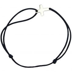 Bracelet cordon Mon petit Notre Dame argent (personnalisable) - Padam Padam