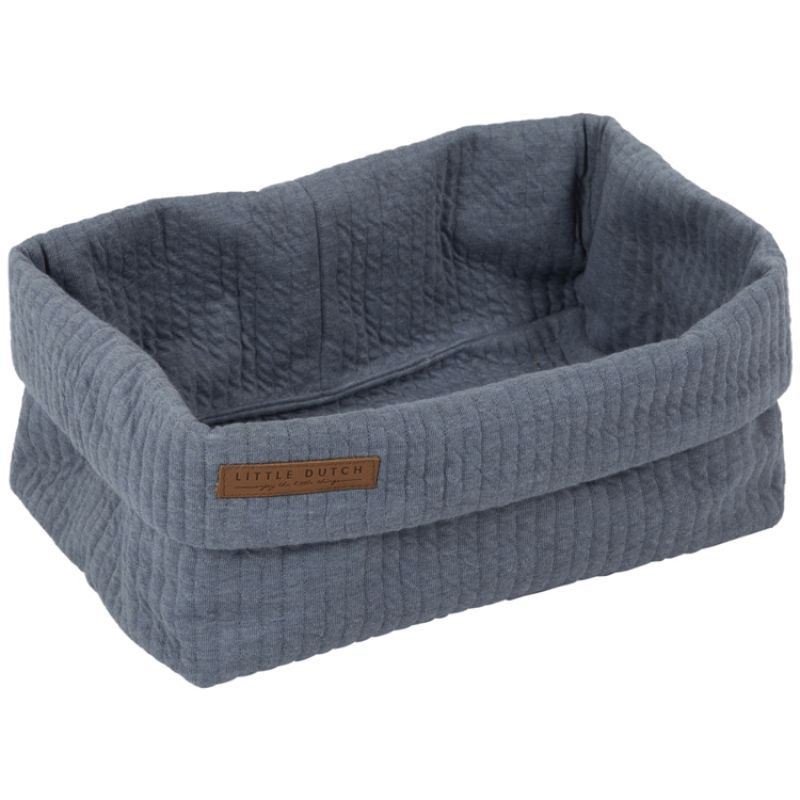 Panier de toilette Pure blue (25 x 15 cm) Little Dutch