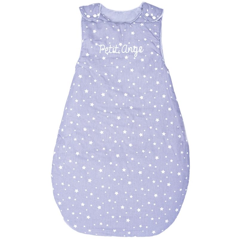 Gigoteuse réversible Petit Ange Etoiles Minky gris (70 cm) BB & Co