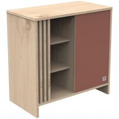Commode 1 porte Tokyo terracotta - Sauthon mobilier