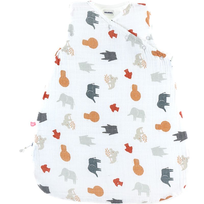 Gigoteuse mi-saison en mousseline de coton bio Jungle TOG 1-2 (50 cm) Noukie's