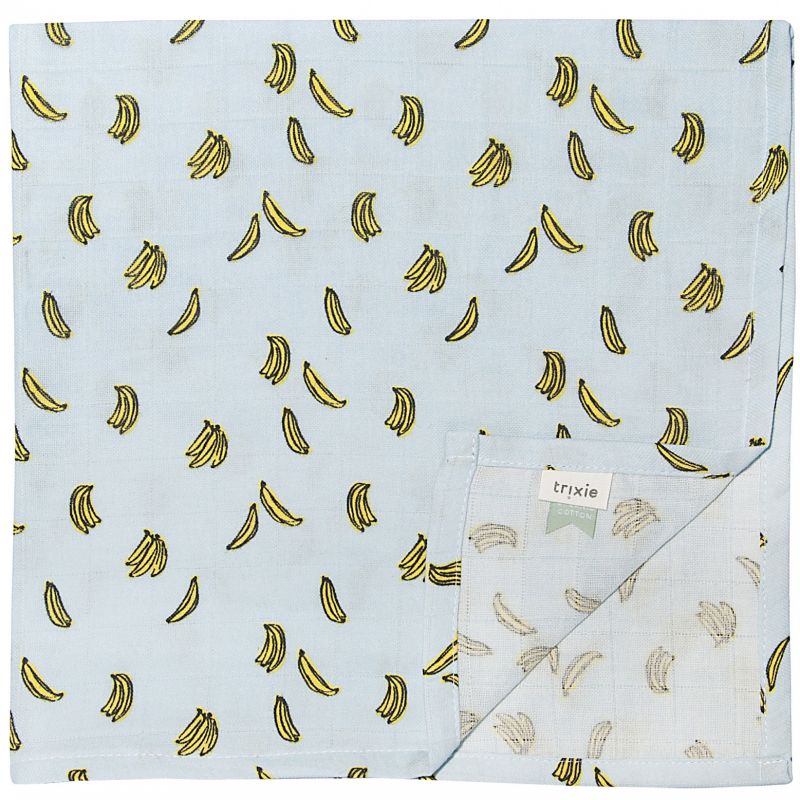 Lot de 3 langes en mousseline Bananas (60 x 60 cm) Trixie